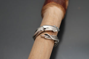 squid ring  silver