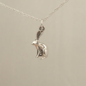 jackrabbit  silver pendant /charm