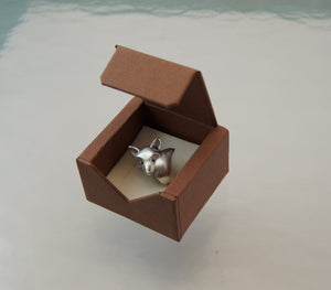 fox ring. Bronze , pick your eye color