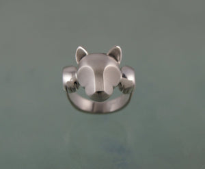 sterling Leaping puma ring