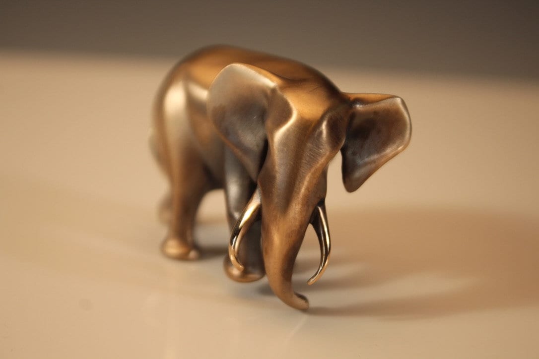 bull  elephant  bronze