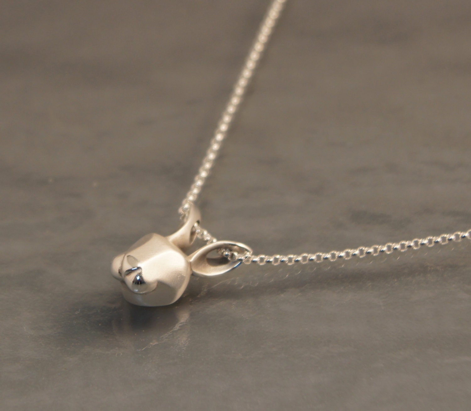 BUNNY  pendant ,silver